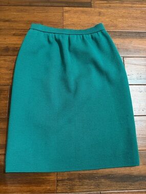 Classic Teal Pencil Skirt - Women's